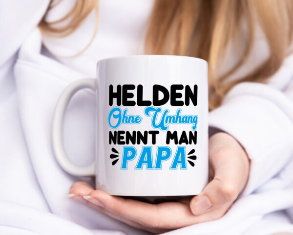 Superheld Papa - Tasse Weiss - Kaffeetasse / Geschenk / Familie