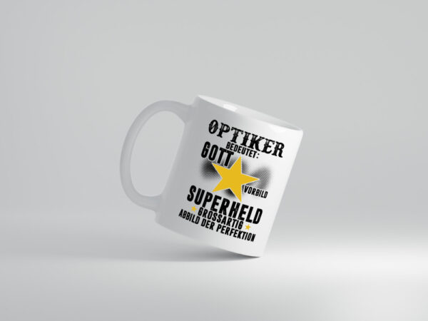 Bedeutung von Optiker | Augenoptiker - Tasse Weiss - Kaffeetasse / Geschenk / Familie