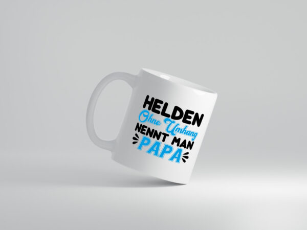 Superheld Papa - Tasse Weiss - Kaffeetasse / Geschenk / Familie