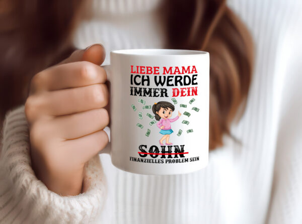 Finanzieller Sohn - Tasse Weiss - Kaffeetasse / Geschenk / Familie