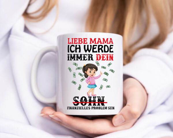 Finanzieller Sohn - Tasse Weiss - Kaffeetasse / Geschenk / Familie
