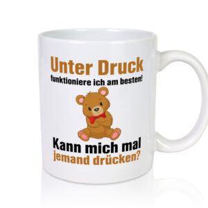 Teddy Umarmung | Teddybär Motiv | Liebe | Freundschaft - Tasse Weiss - Kaffeetasse / Geschenk / Familie