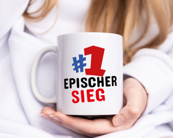 #1 Epischer Sieg - Tasse Weiss - Kaffeetasse / Geschenk / Familie